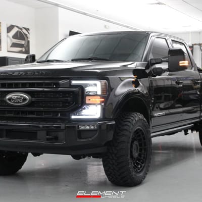 22 Inch Fuel Off-Road Hardline D620 in Gloss Black w/ Milled Spokes on 2019 Ford F-250