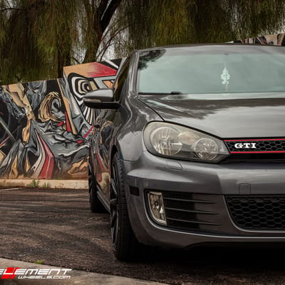 18 inch Niche Essen In Matte Black On a 2011 Volkswagen GTI V
