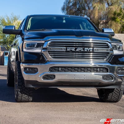 20 inch RBP 77R Spike Gloss Black on 2019 Dodge Ram 1500 (Stock Height)