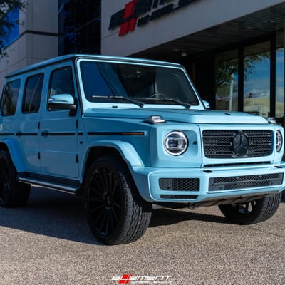 24 Inch Gianelle Verdi in Gloss Black on a 2019 Mercedes Benz G550
