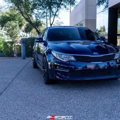 20 Inch Curva Concepts C10N in Gloss Black Machined on a 2016 Kia Optima