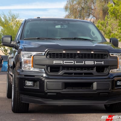 22 inch Ferrada FT2 Machine Silver on 2019 Ford Roush Single Cab