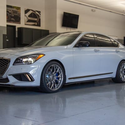 Variant Radon in Titanium Brushed Face on a Genesis G80