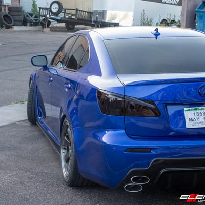 18 Inch Volk Te37 SL in Gloss Gunmetal Machined on a 2011 Lexus ISF