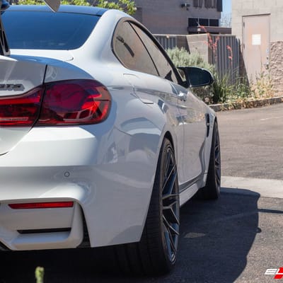 Staggered 20 Inch Avant Garde M520R In Dark Graphite on a 2016 BMW M4 GTS*