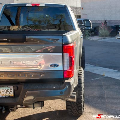 22 Inch Fuel Off Road Hardline Gloss Black Milled D620 on a 2019 Ford F-350