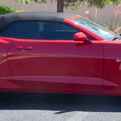20 Inch Variant Krypton in Gloss Piano Black W/Red Caps on a 2017 Chevrolet Camaro RS