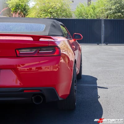 20 Inch Variant Krypton in Gloss Piano Black W/Red Caps on a 2017 Chevrolet Camaro RS