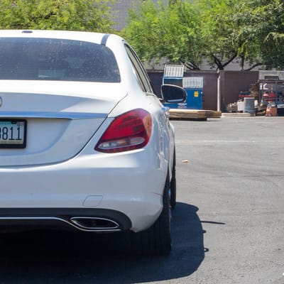 19 Inch Niche Sector M196 In Satin Black on a 2018 Mercedes Benz C300