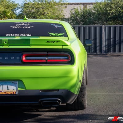 20 Inch Variant Argon in Brushed Titanium on a 2016 Dodge Challenger SRT