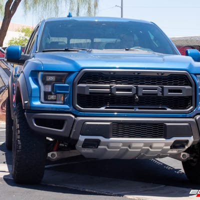 17 Inch Black Rhino York in Matte Gunmetal on a 2020 Ford Raptor