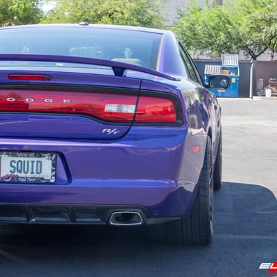 Staggered 20 Inch Variant Krypton in Gloss Piano Black on a 2014 Dodge Charger RT