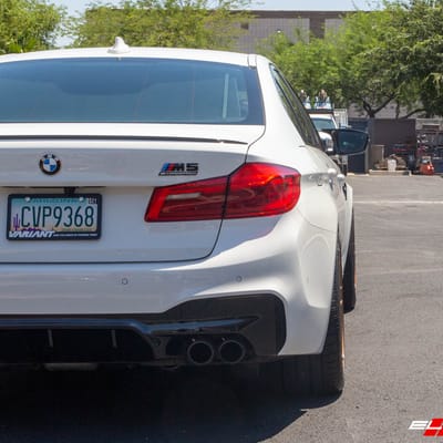 Staggered 20 Inch Variant Xenon in Gloss Bronze on a 2020 BMW M5