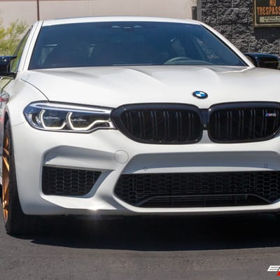 Staggered 20 Inch Variant Xenon in Gloss Bronze on a 2020 BMW M5