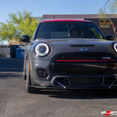 17 Inch Verde V27 Saga in Hyper Silver Dark on a 2017 Mini Cooper JCW