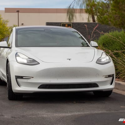 20 Inch Niche Gamma M190 in Gloss Black on a 2018 Tesla Model 3 Performance