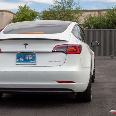 20 Inch Niche Gamma M190 in Gloss Black on a 2018 Tesla Model 3 Performance