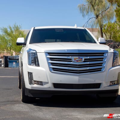 24 Inch Cadillac Replica Wheel in Gloss Black on a 2016 Cadillac Escalade