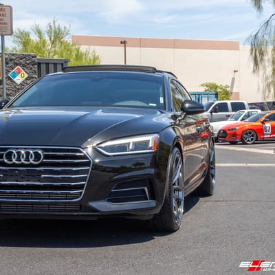 20 Inch Variant Krypton in Super Black Chrome on a 2019 Audi A5