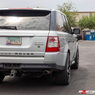 22 Inch Status Juggernaut in Gloss Black Machined on a 2009 Land Rover Range Rover Sport Supercharged