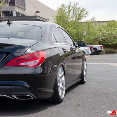 19 Inch Avant Garde M590 Satin Silver on a 2019 Mercedes Benz CLA250