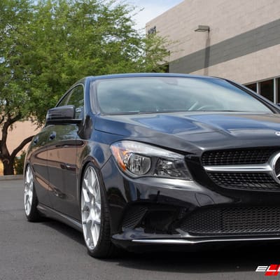 19 Inch Avant Garde M590 Satin Silver on a 2019 Mercedes Benz CLA250