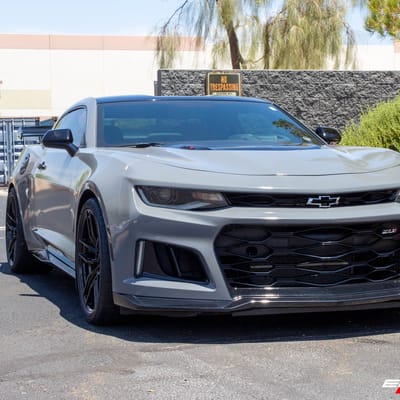 Staggered 20 Inch Variant Krypton in Gloss Black on a 2019 Chevrolet Camaro ZL1 1LE