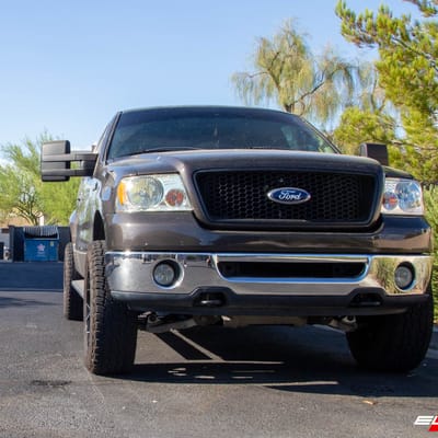20 Inch  Fuel Off-Road Siege Gloss Black w/ Brushed Gloss Double Dark Tint D704 on a 2006 Ford F-150