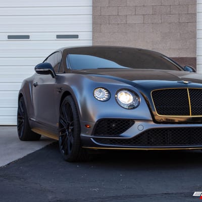 Staggered 22 Inch Savini BM13 in All Gloss Black on a 2016 Bentley Continental GT