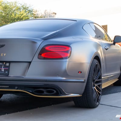 Staggered 22 Inch Savini BM13 in All Gloss Black on a 2016 Bentley Continental GT