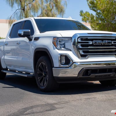 20 Inch Helo HE901 in Satin Black on a 2020 GMC Sierra 1500