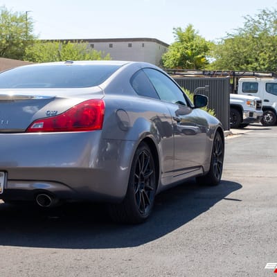 18 Inch Niche Essen in Matte Black on a 2008 Infiniti G37 Coupe