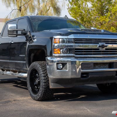 20 Inch Hostile H114 Fury Asphalt on a 2018 Chevrolet Silverado 2500