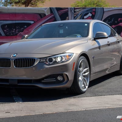 20 Inch Staggered Variant Krypton Full Brushed Silver on a 2017 BMW 430I RWD