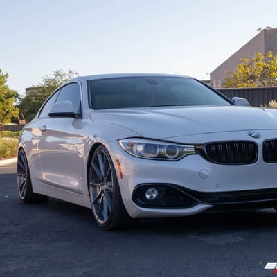 Staggered 20 Inch Variant Argon in Brushed Titanium on a 2016 BMW 435i