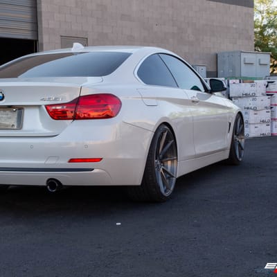 Staggered 20 Inch Variant Argon in Brushed Titanium on a 2016 BMW 435i