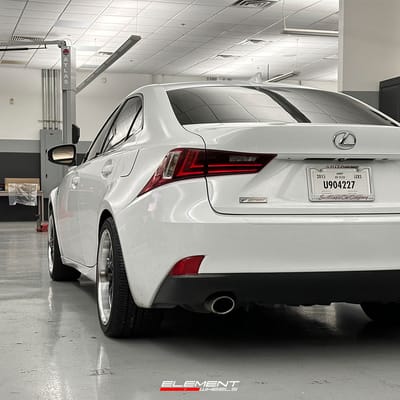 18 inch Staggered MRR GT1 Black Machined Lip on a 2015 Lexus IS350 F Sport RWD