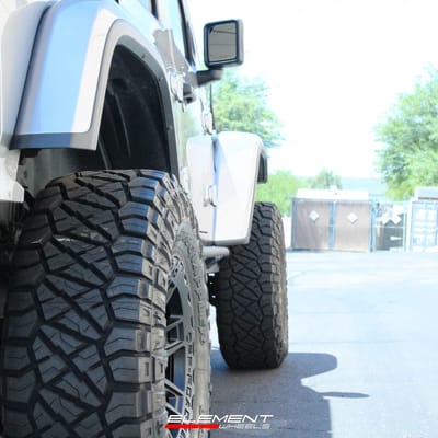 17 Inch Blaque Diamond Off-Road BD-O801 in Matte Textured Black on 2020 Jeep Wrangler Rubicon