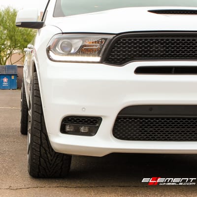 22 inch Ace Convex Powder-coated gloss gunmetal on 2017 Durango