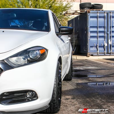 18 inch Lexani Swift-5 Gloss Black on 2015 Dodge Dart