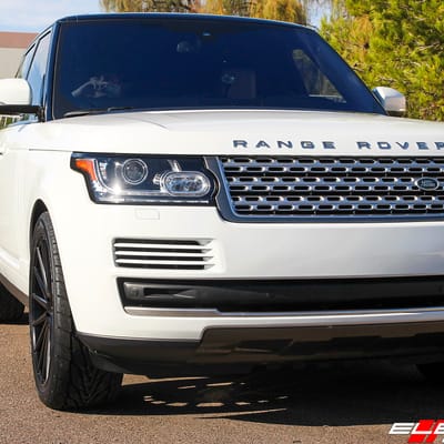 22 inch KMC KM714 Gloss Black on 2016 Land Rover Range Rover Sport V6 Supercharged