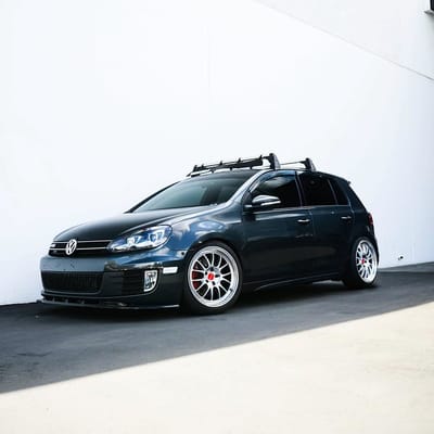 18 inch Kansei Corsa Hyper Silver Machined w/ Polished Lip on 2016 Volkswagen GTI