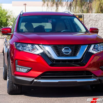 20 inch Roderick RW2 Cinque Black Machined (Chrome Stainless Steel Lip) on 2019 Nissan Rogue