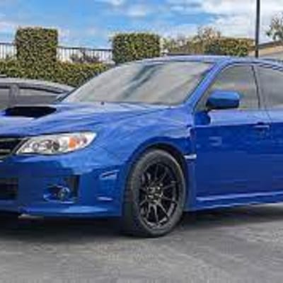 Konig Dekagram Semi-Matte Black on Subaru WRX STI