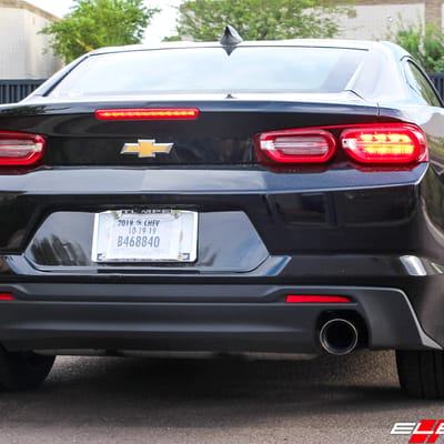 20 inch KMC KM711 Prism Satin Black on 2019 Chevrolet Camaro