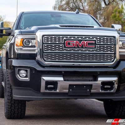 20 inch Fuel Offroad Cleaver Chrome w/ Gloss Black Lip (Multi Piece) D240 on 2019 GMC Sierra 2500 Denali HD