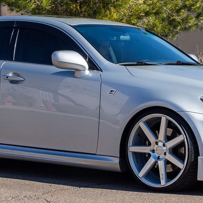 20 inch Niche Verona Gloss Sikver Machined M179 on 2006 Lexus IS350