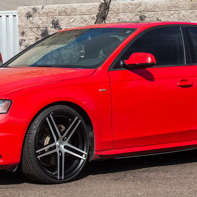 20 inch KMC KM703 Monophonic Satin Black Brushed on 2012 Audi A4 Quattro