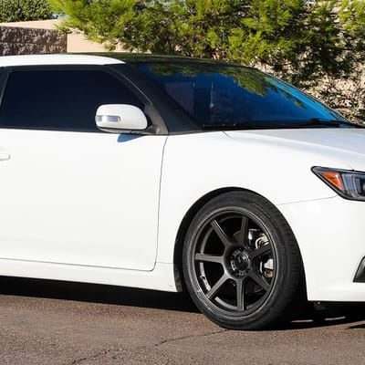 18 inch Konig UltraForm Graphite on 2013 Scion TC