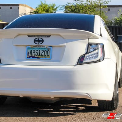 18 inch Konig UltraForm Graphite on 2013 Scion TC